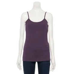 Women's Sonoma Goods For Life® Everyday Built-In Support Camisole 61 Women's Sonoma Goods For Life® Everyday Built-In Support Camisole -True Fit Shop 2433356 Plum