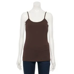 Women's Sonoma Goods For Life® Everyday Built-In Support Camisole 82 Women's Sonoma Goods For Life® Everyday Built-In Support Camisole -True Fit Shop 2433356 Rich Espresso