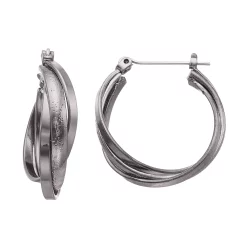 Sonoma Goods For Life™ Textured Crisscross Multi Hoop Earrings