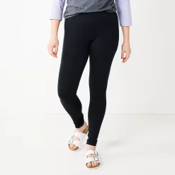 Women's Sonoma Goods For Life® Midrise Leggings -True Fit Shop 2946661 Black