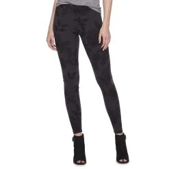 Women's Sonoma Goods For Life® Midrise Leggings -True Fit Shop 2946661 Gray Large Floral