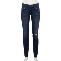 Women's Sonoma Goods For Life® Supersoft Stretch Midrise Skinny Jeans 51 Women's Sonoma Goods For Life® Supersoft Stretch Midrise Skinny Jeans -True Fit Shop 2954787 Destructed Dark Indigo