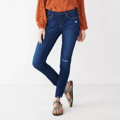 Women's Sonoma Goods For Life® Supersoft Stretch Midrise Skinny Jeans 48 Women's Sonoma Goods For Life® Supersoft Stretch Midrise Skinny Jeans -True Fit Shop 2954787 Wyatt Destructed