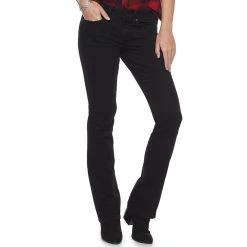 Women's Sonoma Goods For Life® Midrise Bootcut Jeans -True Fit Shop 2955090 Black