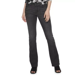Women's Sonoma Goods For Life® Midrise Bootcut Jeans -True Fit Shop 2955090 Black Rinse
