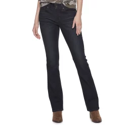 Women's Sonoma Goods For Life® Midrise Bootcut Jeans -True Fit Shop 2955090 Darker Wash With Tint