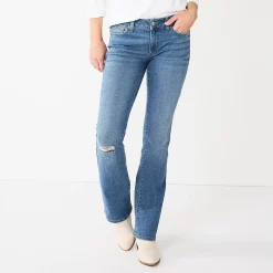 Women's Sonoma Goods For Life® Midrise Bootcut Jeans -True Fit Shop 2955090 Light Wash