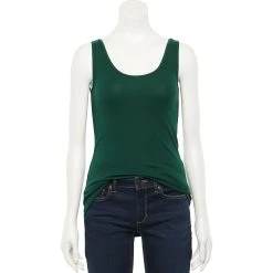 Women's Sonoma Goods For Life® Tunic Layering Tank Top -True Fit Shop 2979874 Emerald