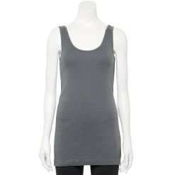 Women's Sonoma Goods For Life® Tunic Layering Tank Top -True Fit Shop 2979874 Gray