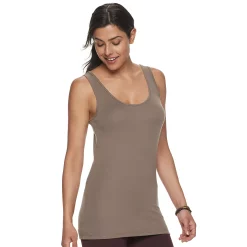 Women's Sonoma Goods For Life® Tunic Layering Tank Top -True Fit Shop 2979874 Kalino Khaki
