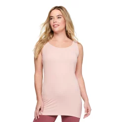 Women's Sonoma Goods For Life® Tunic Layering Tank Top -True Fit Shop 2979874 Light Pink