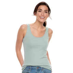 Women's Sonoma Goods For Life® Tunic Layering Tank Top -True Fit Shop 2979874 Mint Virtue