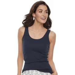 Women's Sonoma Goods For Life® Tunic Layering Tank Top -True Fit Shop 2979874 Navy Luxe