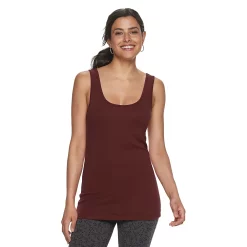 Women's Sonoma Goods For Life® Tunic Layering Tank Top -True Fit Shop 2979874 Percy Plum