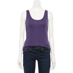 Women's Sonoma Goods For Life® Tunic Layering Tank Top -True Fit Shop 2979874 Plum