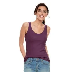 Women's Sonoma Goods For Life® Tunic Layering Tank Top -True Fit Shop 2979874 Plum Skin