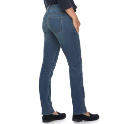 Women's Sonoma Goods For Life® Supersoft Midrise Straight-Leg Jeans 40 Women's Sonoma Goods For Life® Supersoft Midrise Straight-Leg Jeans -True Fit Shop 3022856 ALT
