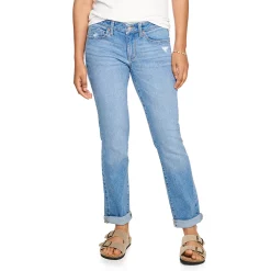 Women's Sonoma Goods For Life® Supersoft Midrise Straight-Leg Jeans 28 Women's Sonoma Goods For Life® Supersoft Midrise Straight-Leg Jeans -True Fit Shop 3022856 Authentic Medium Wash