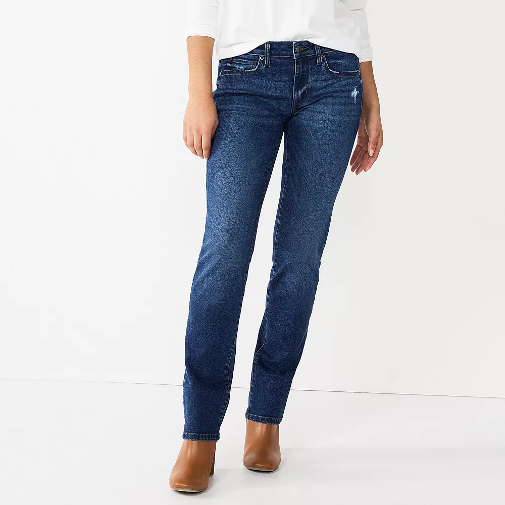 Women's Sonoma Goods For Life® Supersoft Midrise Straight-Leg Jeans 19 Women's Sonoma Goods For Life® Supersoft Midrise Straight-Leg Jeans - Image 19