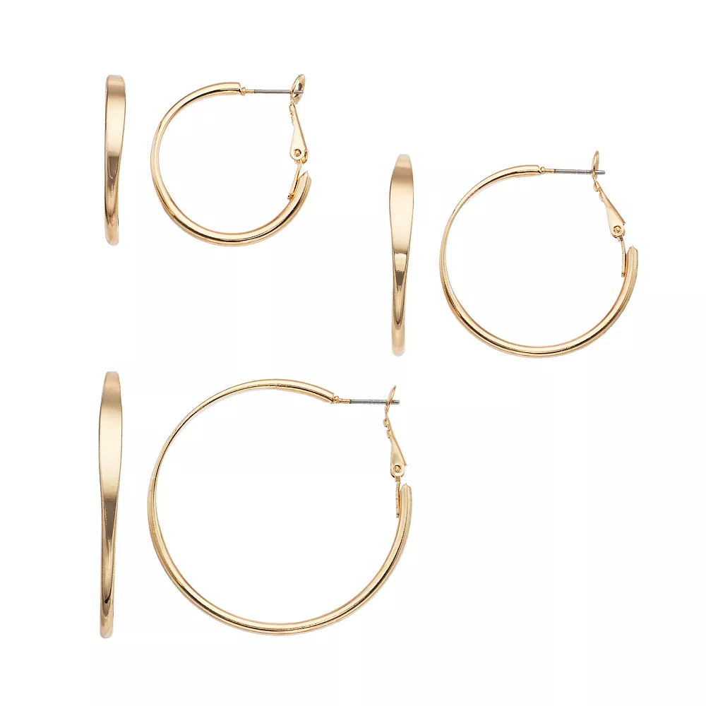 Sonoma Goods For Life™ Hoop Earring Set 2 Sonoma Goods For Life™ Hoop Earring Set - Image 2