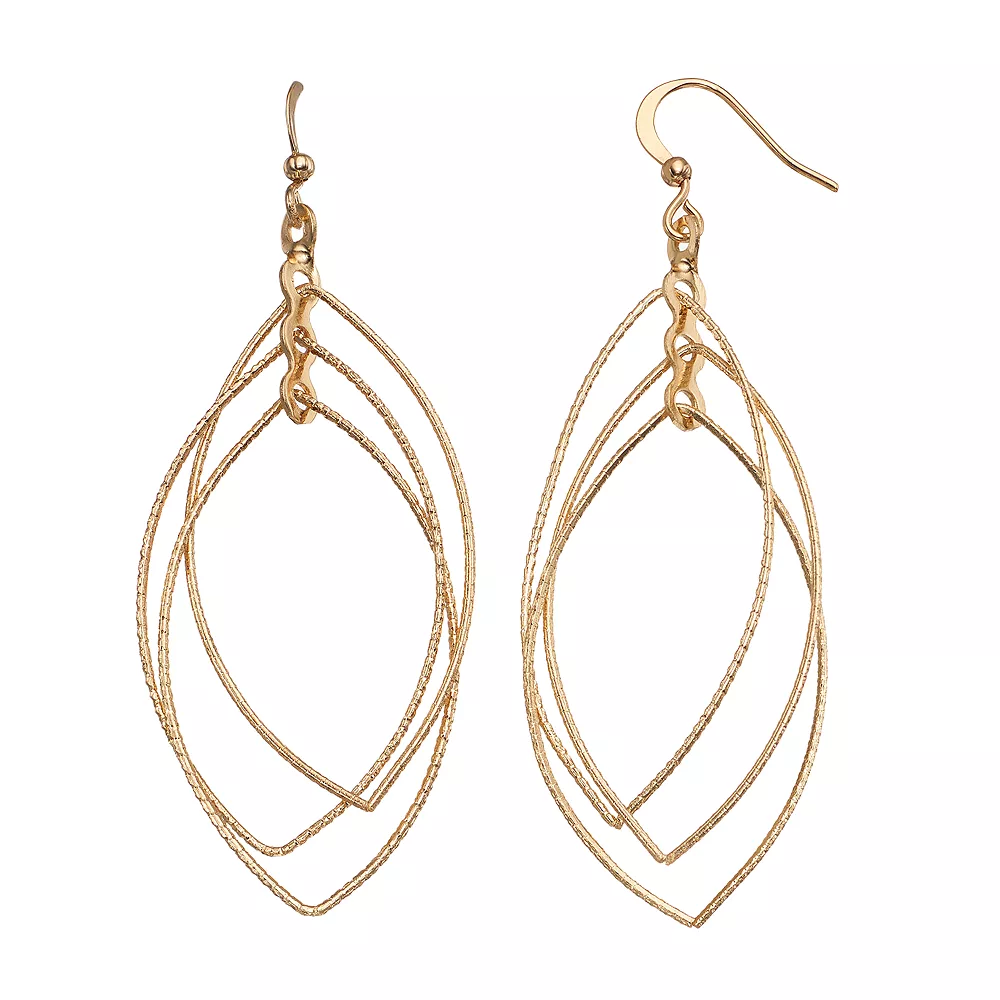 Sonoma Goods For Life™ Nickel Free Triple Marquise Drop Earrings 1 Sonoma Goods For Life™ Nickel Free Triple Marquise Drop Earrings