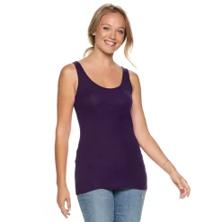 Women's Sonoma Goods For Life® Layering Tank 54 Women's Sonoma Goods For Life® Layering Tank -True Fit Shop 3381138 Acai Juice