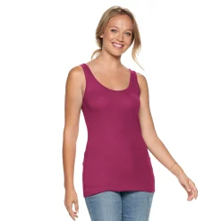 Women's Sonoma Goods For Life® Layering Tank 82 Women's Sonoma Goods For Life® Layering Tank -True Fit Shop 3381138 Dark Pink