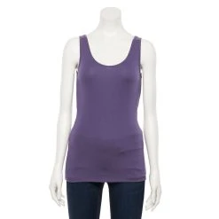 Women's Sonoma Goods For Life® Layering Tank 63 Women's Sonoma Goods For Life® Layering Tank -True Fit Shop 3381138 Grape Arbor