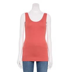 Women's Sonoma Goods For Life® Layering Tank 85 Women's Sonoma Goods For Life® Layering Tank -True Fit Shop 3381138 Mauve