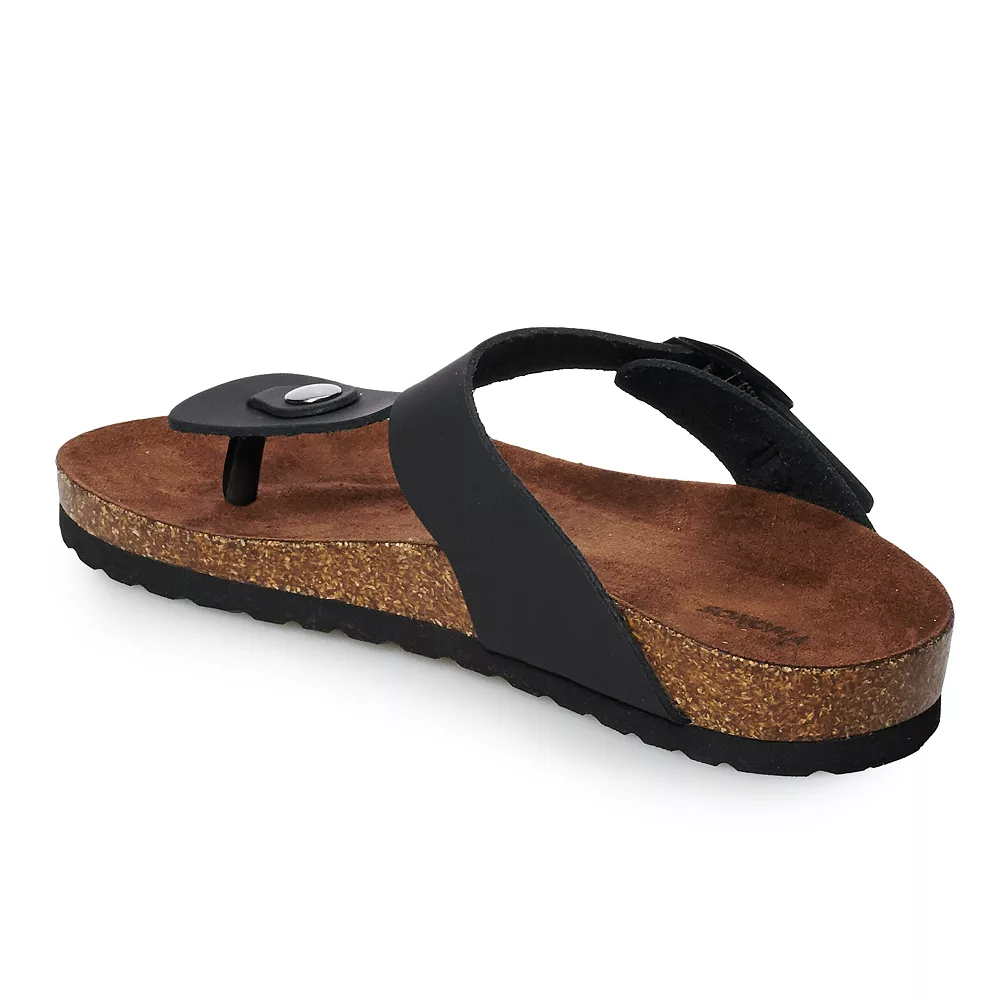Sonoma Goods For Life® Porcelain Leather Slide Sandals 4 Sonoma Goods For Life® Porcelain Leather Slide Sandals - Image 4