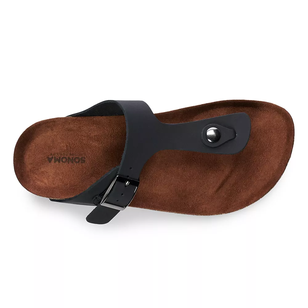 Sonoma Goods For Life® Porcelain Leather Slide Sandals 7 Sonoma Goods For Life® Porcelain Leather Slide Sandals - Image 7