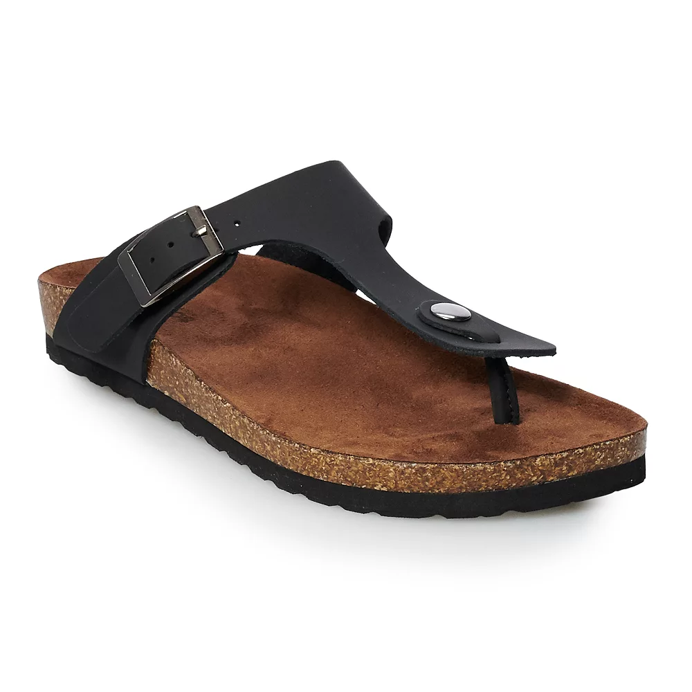 Sonoma Goods For Life® Porcelain Leather Slide Sandals 2 Sonoma Goods For Life® Porcelain Leather Slide Sandals - Image 2