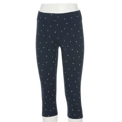 Women's Sonoma Goods For Life® Wide-Waist Capri Leggings -True Fit Shop 3584124 Blue Stars