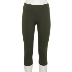 Women's Sonoma Goods For Life® Wide-Waist Capri Leggings -True Fit Shop 3584124 Olive