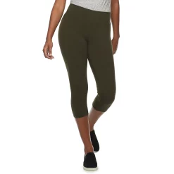 Women's Sonoma Goods For Life® Wide-Waist Capri Leggings -True Fit Shop 3584124 Pine Ridge