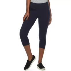 Women's Sonoma Goods For Life® Wide-Waist Capri Leggings -True Fit Shop 3584124 Sea Power