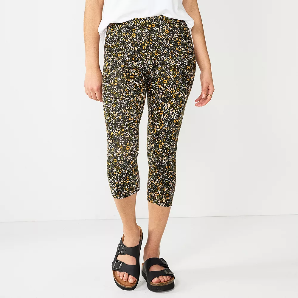 Petite Sonoma Goods For Life® Wide-Waist Capri Leggings 13 Petite Sonoma Goods For Life® Wide-Waist Capri Leggings - Image 13