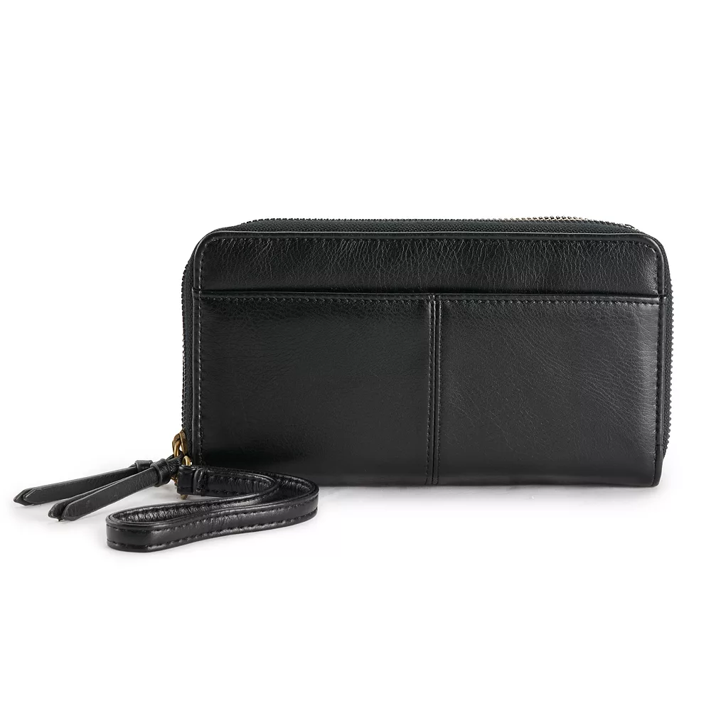 Sonoma Goods For Life® Elowen RFID-Blocking Double Zip Wristlet 1 Sonoma Goods For Life® Elowen RFID-Blocking Double Zip Wristlet