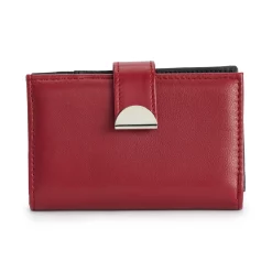 Sonoma Goods For Life® RFID-Blocking Lambskin Tab Wallet 8 Sonoma Goods For Life® RFID-Blocking Lambskin Tab Wallet -True Fit Shop 3625014 Red