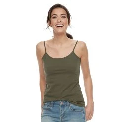 Petite Sonoma Goods For Life™ Everyday Camisole -True Fit Shop 3687455 Olive Night
