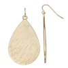 Sonoma Goods For Life® Textured Teardrop Drop Earrings