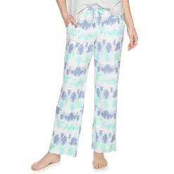 Women's Sonoma Goods For Life® Cozy Pajama Pants -True Fit Shop 4211999 Aqua Tie Dye