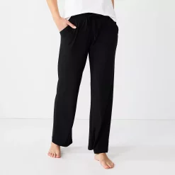 Women's Sonoma Goods For Life® Cozy Pajama Pants -True Fit Shop 4211999 Black