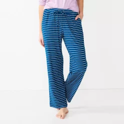 Women's Sonoma Goods For Life® Cozy Pajama Pants -True Fit Shop 4211999 Blue Snuggle Stripe