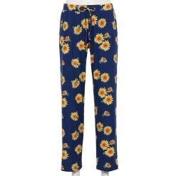Women's Sonoma Goods For Life® Cozy Pajama Pants -True Fit Shop 4211999 Navy Sunflowers