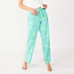 Women's Sonoma Goods For Life® Cozy Pajama Pants -True Fit Shop 4211999 Turquoise Summer