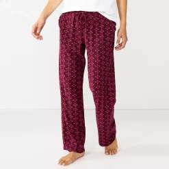 Women's Sonoma Goods For Life® Cozy Pajama Pants -True Fit Shop 4211999 Wine West Geo