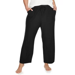 Plus Size Sonoma Goods For Life® Knit Pajama Pants 27 Plus Size Sonoma Goods For Life® Knit Pajama Pants -True Fit Shop 4212360 Black