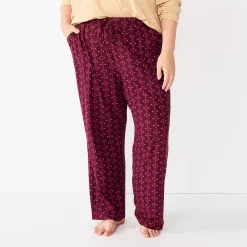 Plus Size Sonoma Goods For Life® Knit Pajama Pants 25 Plus Size Sonoma Goods For Life® Knit Pajama Pants -True Fit Shop 4212360 Wine West Geo