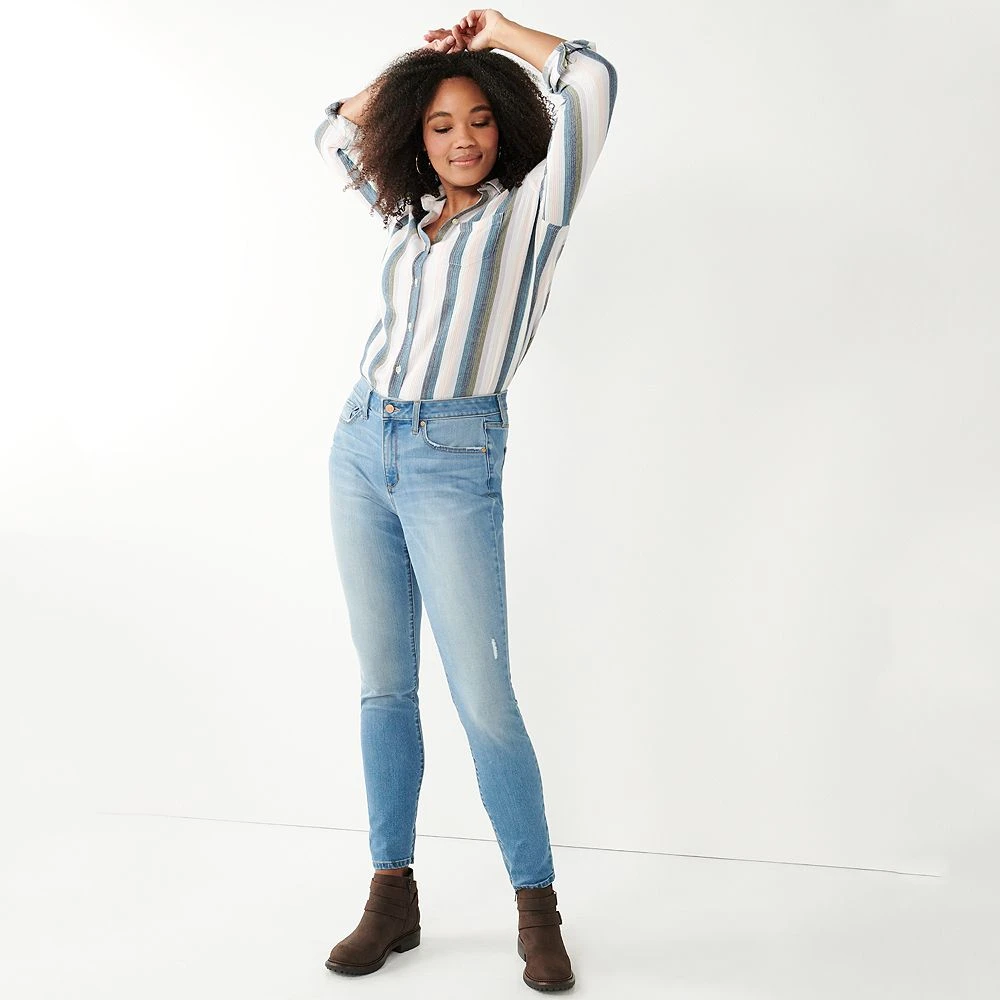 Women's Sonoma Goods For Life® Curvy High-Waisted Skinny Jeans 16 Women's Sonoma Goods For Life® Curvy High-Waisted Skinny Jeans - Image 16